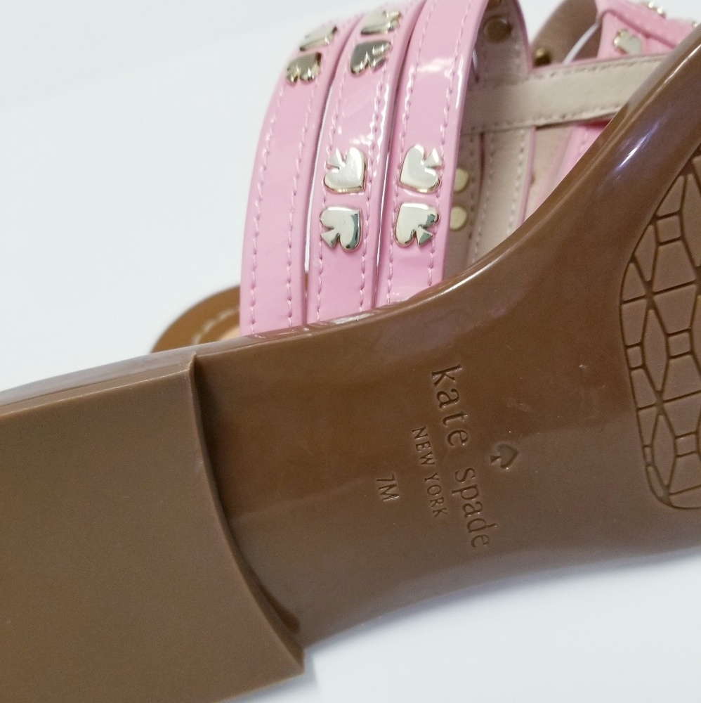SOLD Kate Spade Carol Pink Flat Sandals - Picture 7 of 8